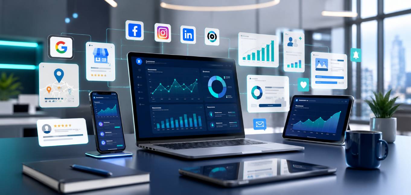 Internet visibility and social media marketing for small businesses